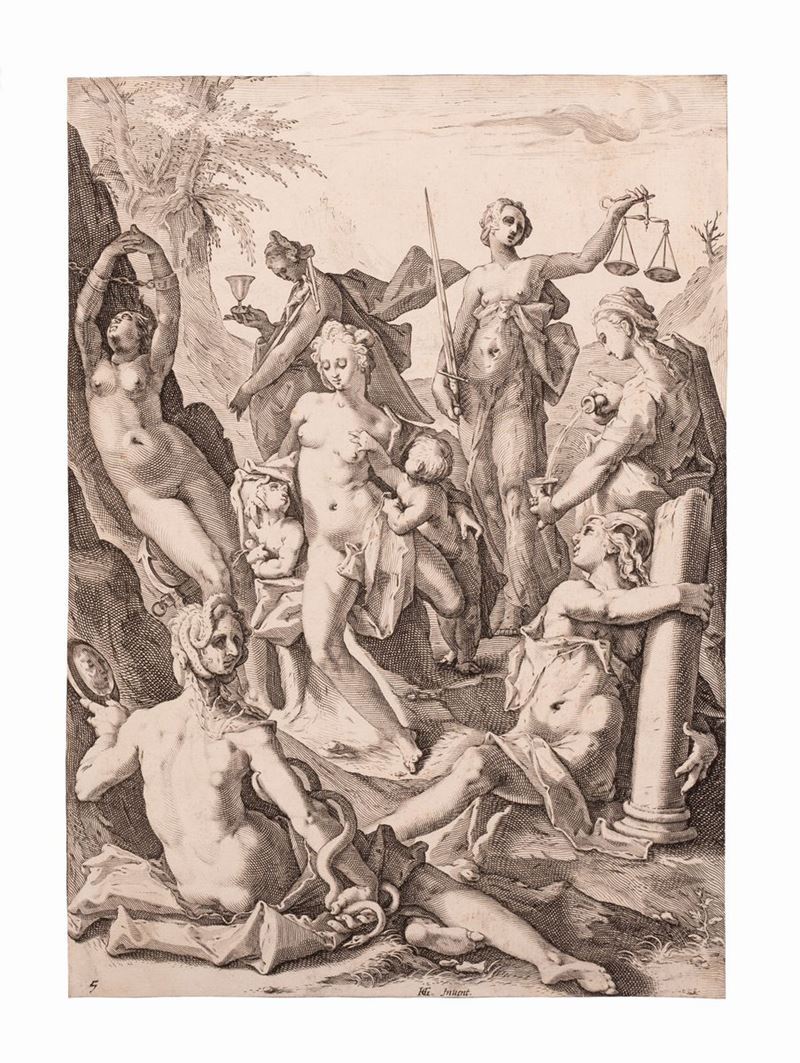 Jacob Matham - Le Sette Virtù