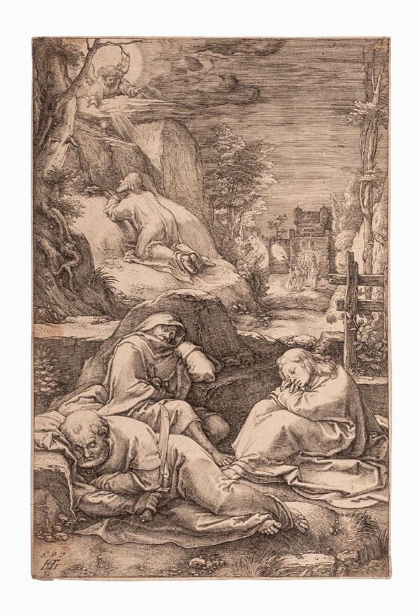 Hendrick  Goltzius - CRISTO IN PREGHIERA SUL MONTE DEGLI ULIVI