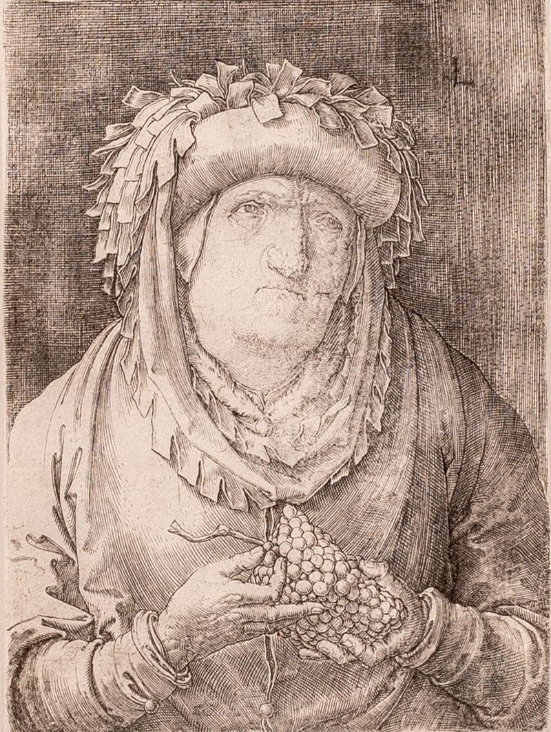 Lucas Van Leyden - Vecchio con Uva