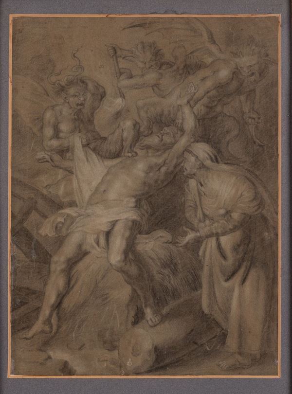 Anonimo da Rubens - GIOBBE TORMENTATO DAI DEMONI