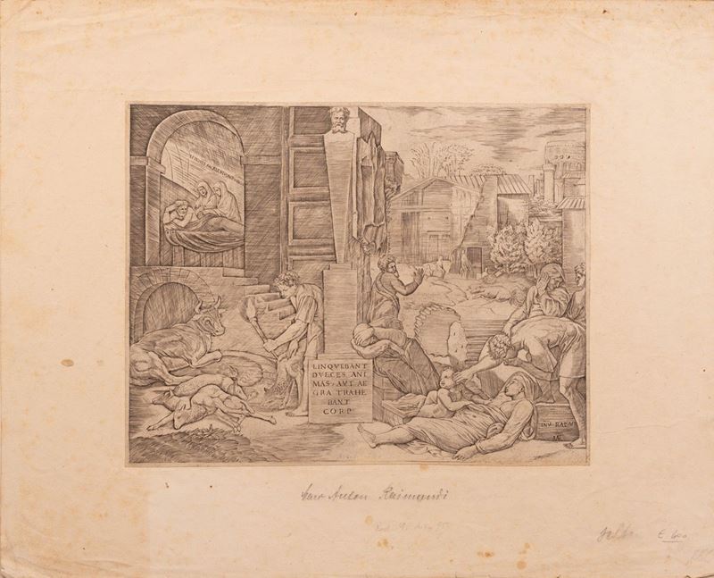 Marcantonio Raimondi - La Peste di Frigia Detto il Morbetto