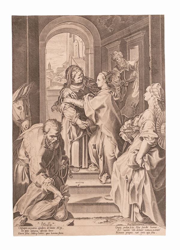 Anonimo seconda met&#224; del XVI secolo da Federico Barocci - La visitazione