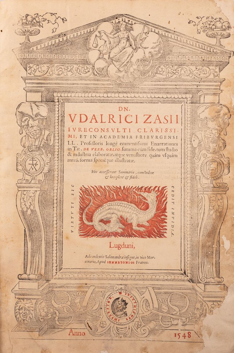 Dn Vuldarici Zasii Iureconsulti Clarissimi Et in Academia Friburgensi