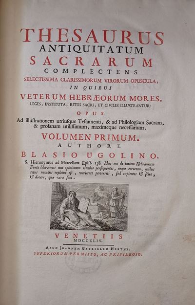 Ugolino Blasio. Thesaurus Antiquitatum Sacrarum