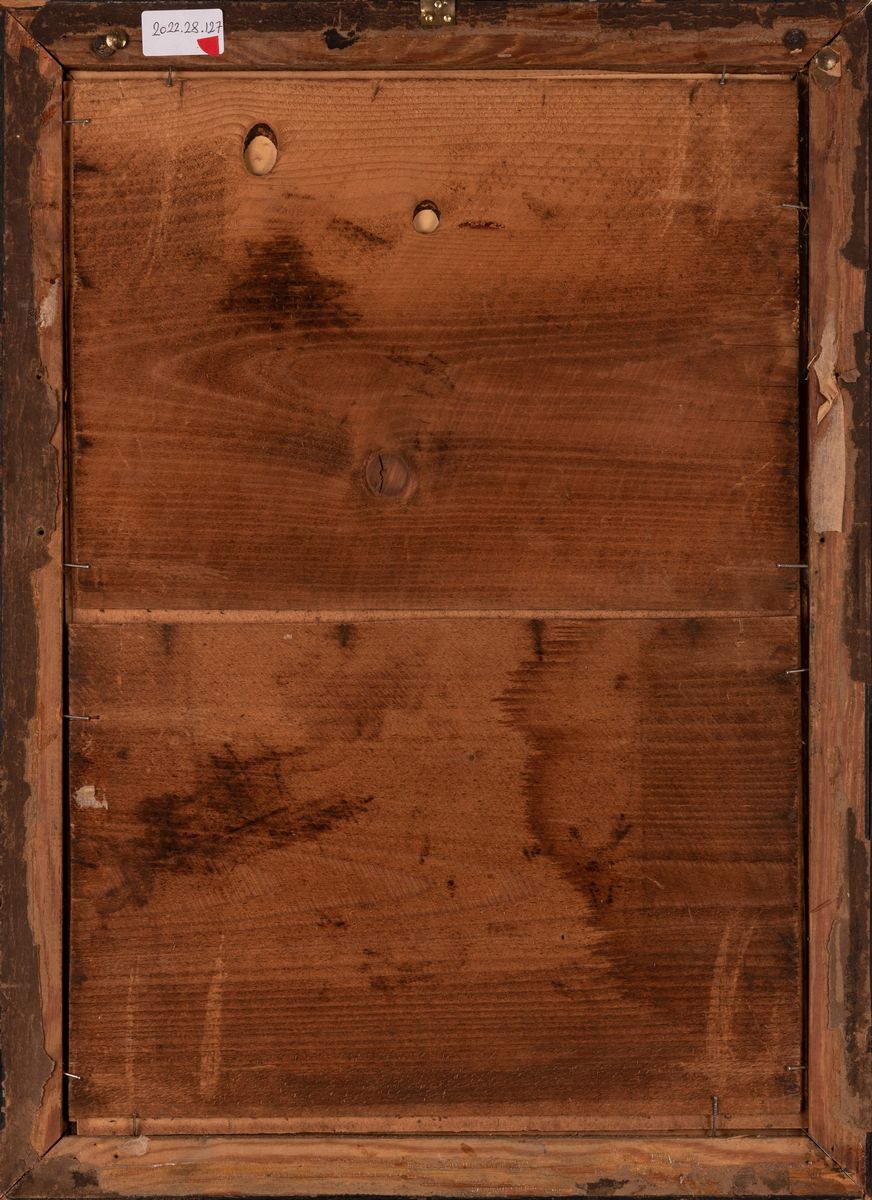 Ritratto originale in incisione su rame del medico inglese William Harvey