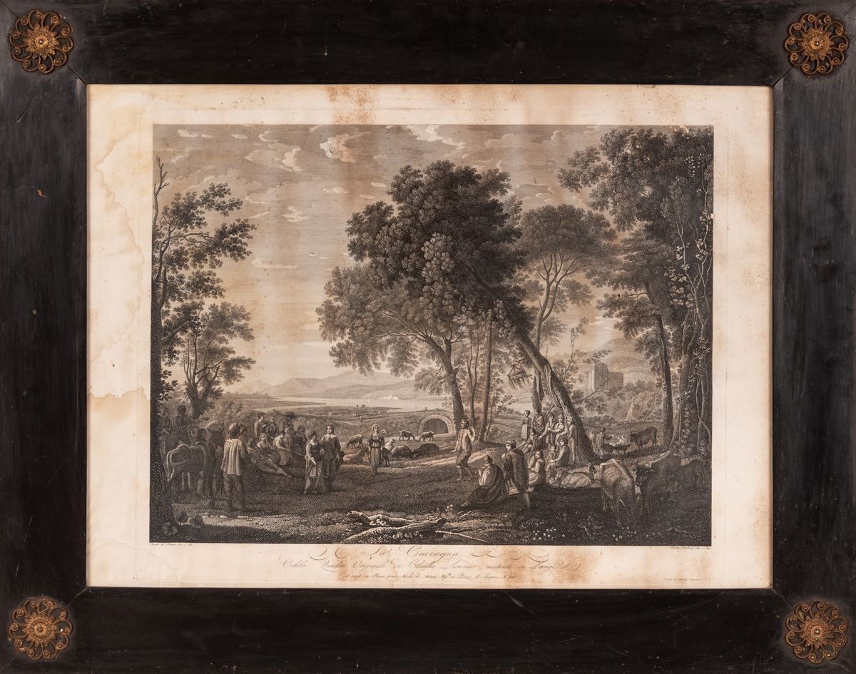 Pietro Parboni - Lotto di 4 Incisioni da Disegno di Claude Lorrain