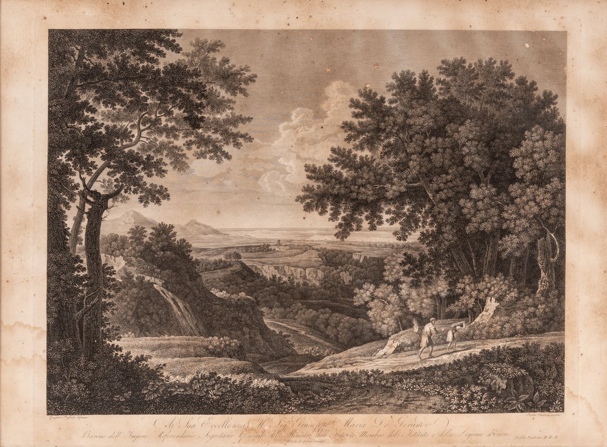 Pietro Parboni - Lotto di 4 Incisioni da Disegno di Claude Lorrain
