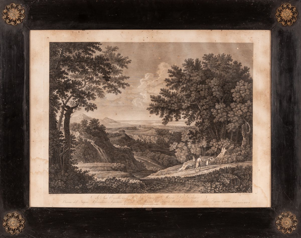 Pietro Parboni - Lotto di 4 Incisioni da Disegno di Claude Lorrain