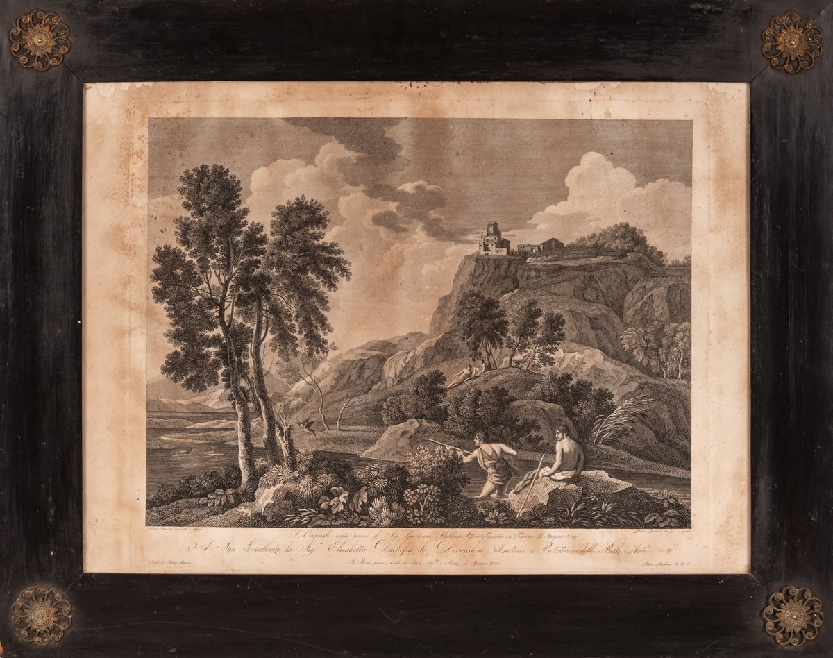 Pietro Parboni - Lotto di 4 Incisioni da Disegno di Claude Lorrain