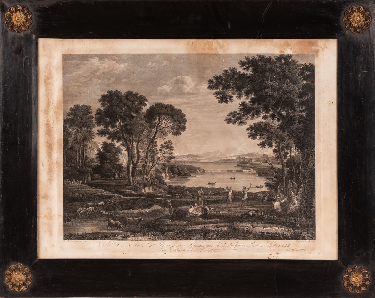 Pietro Parboni - Lotto di 4 Incisioni da Disegno di Claude Lorrain