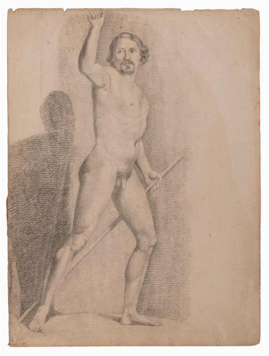 Lotto di 6 Nudi Maschili D'accademia