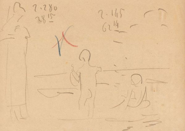 Francesco Paolo Michetti - Tre figure sulla spiaggia