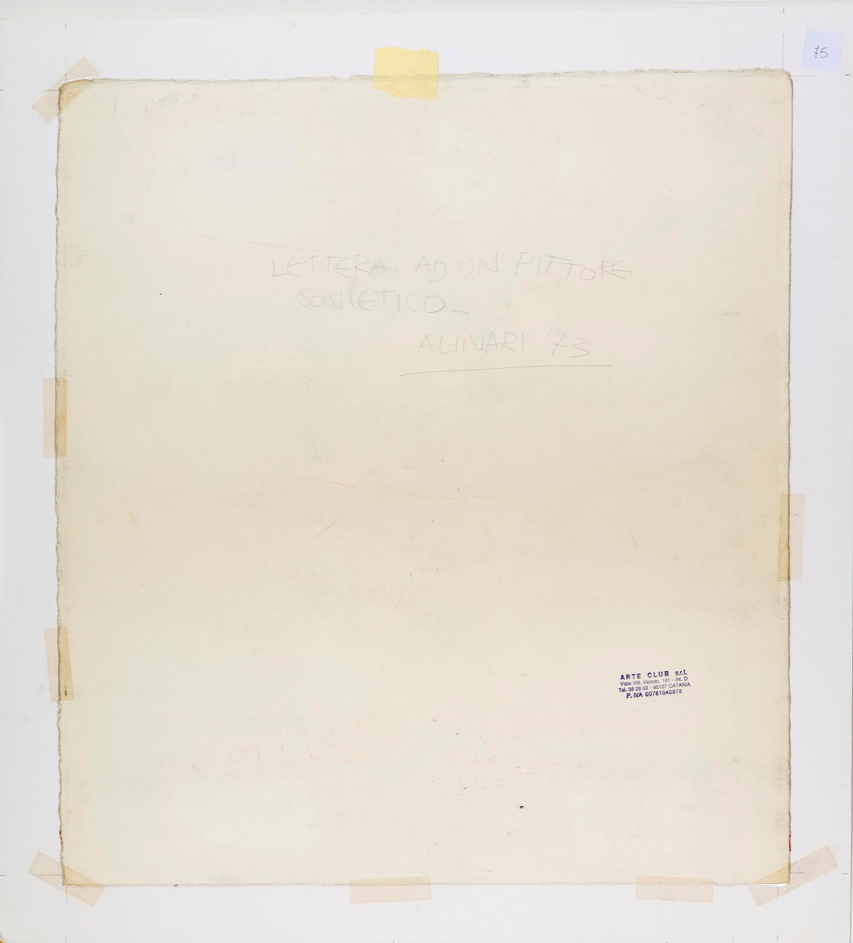 Luca Alinari - Lettera Ad un Pittore Sovietico