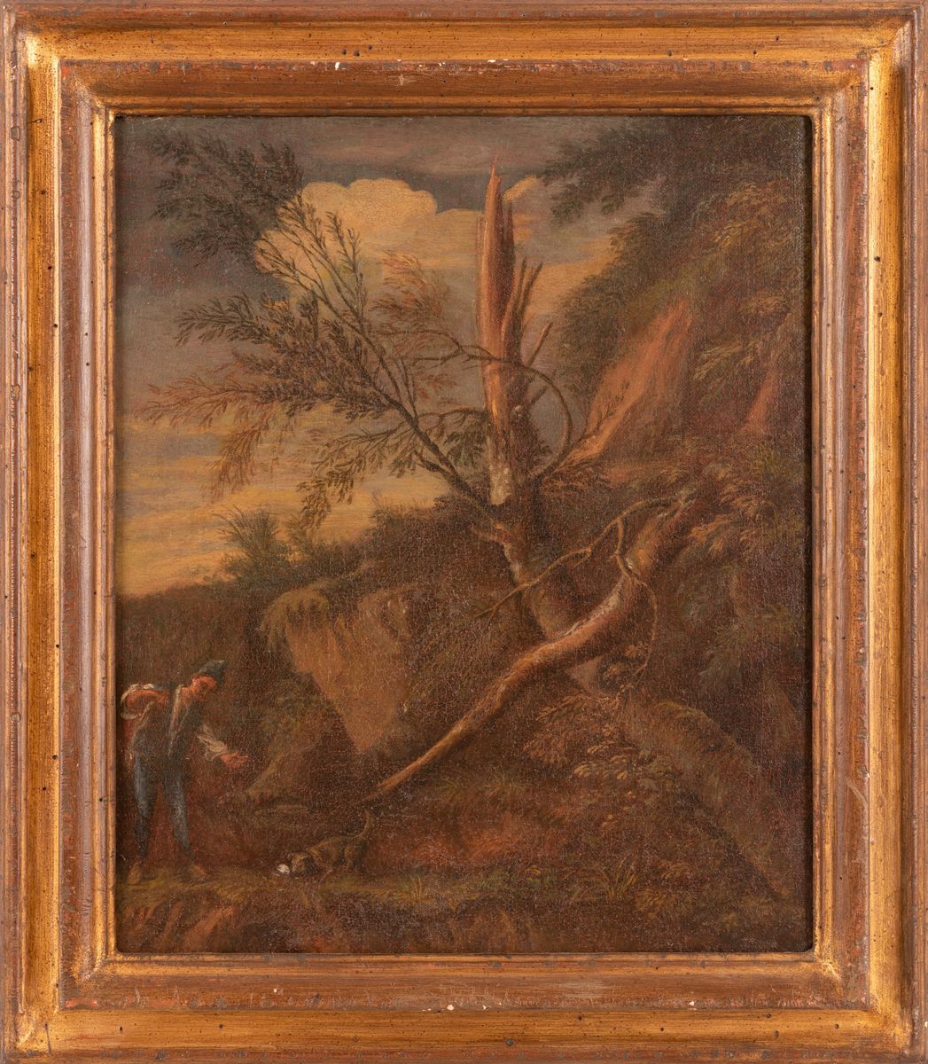 Maniera di Pietro Montanini - Paesaggio con Alberi