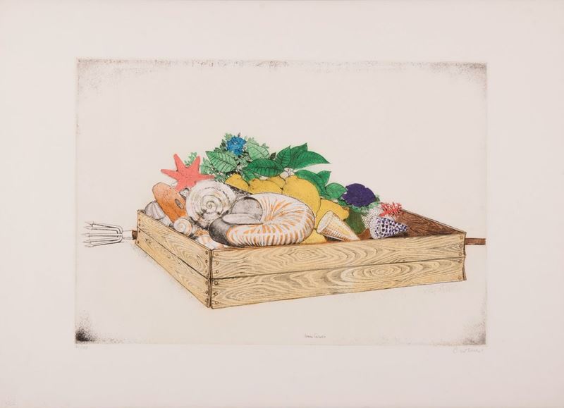 Bruno Caruso - Natura Morta con Conchiglia