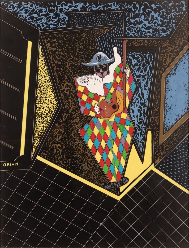 Pippo Oriani - Arlecchino con Chitarra