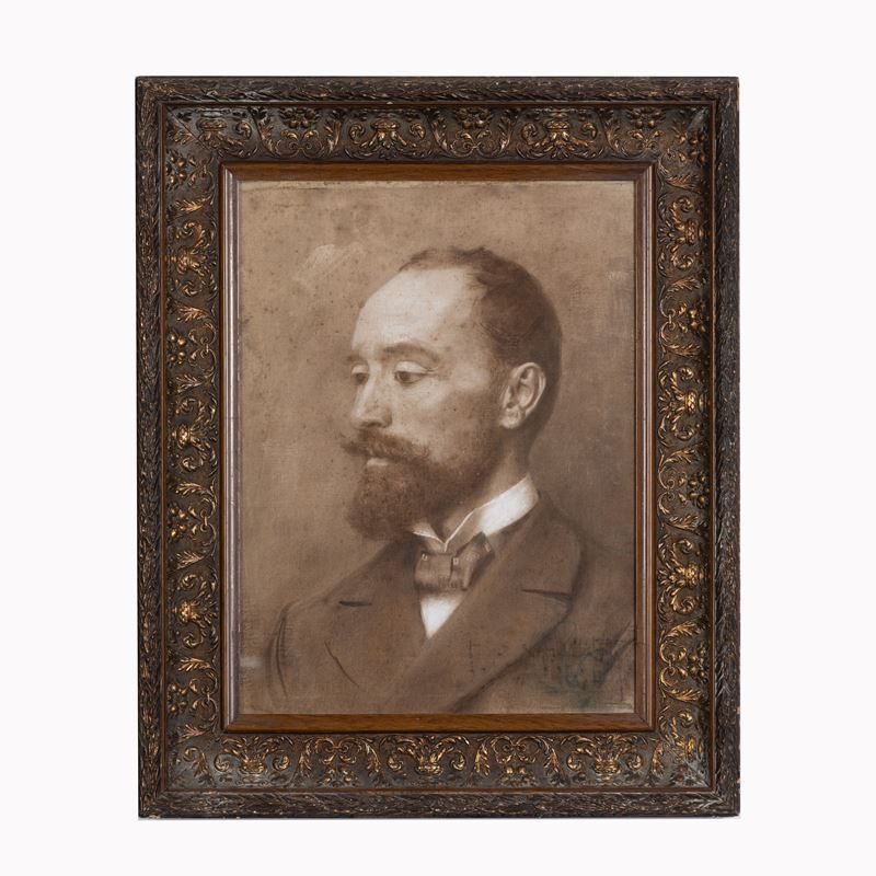 Francesco Paolo Michetti - Autoritratto, olio su tela