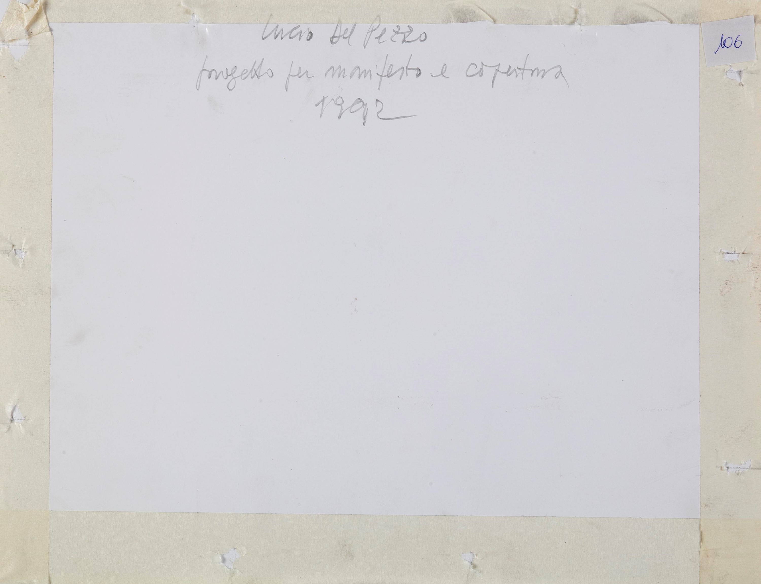 Lucio del Pezzo - Progetto per Manifesto e Copertina