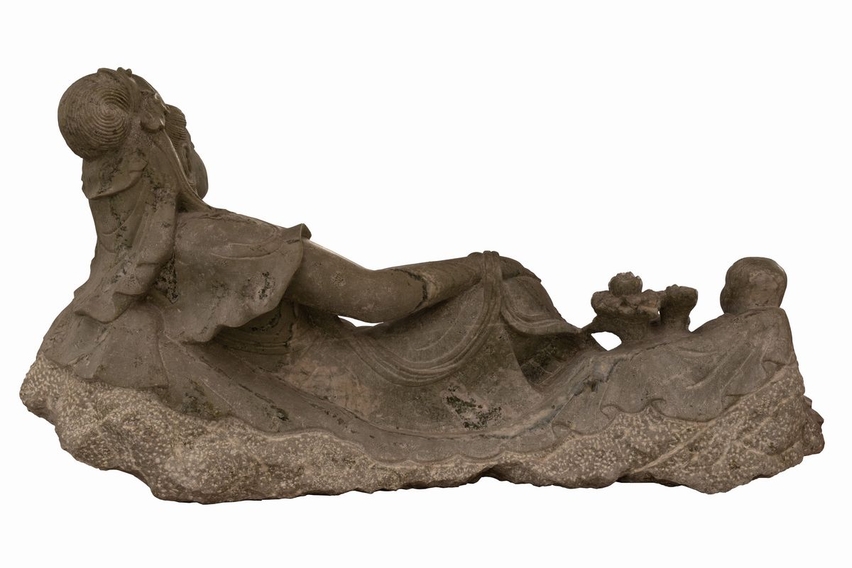 Scultura in Marmo Verde Cina