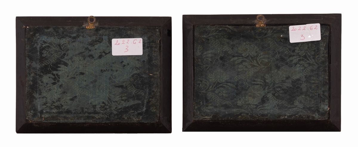 Anonimo Francese del XVIII Secolo - Coppia di Miniature