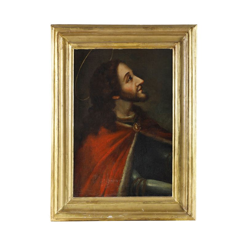 Ritratto di Santo con armatura - Scuola Veneta - XVII secolo