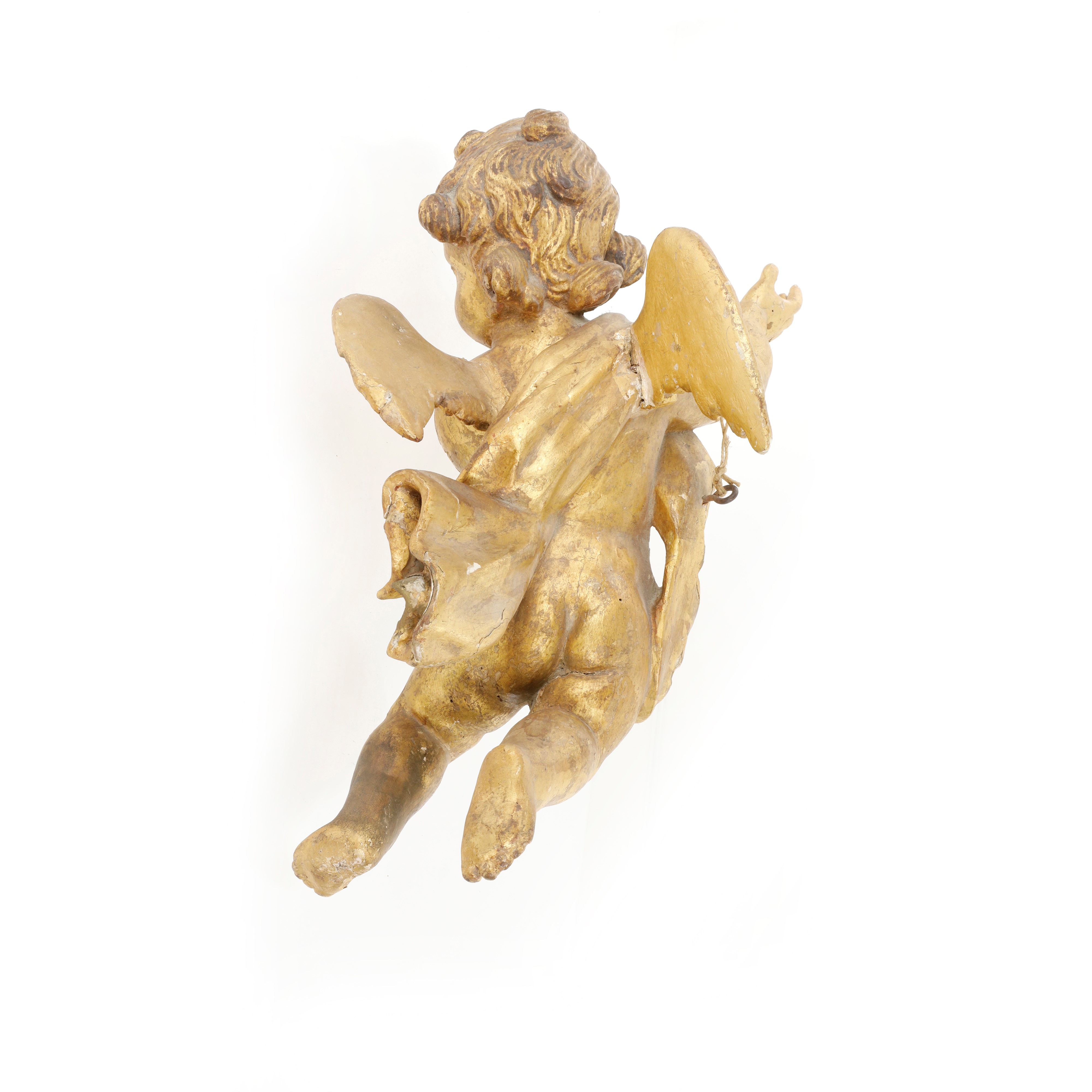 Putto dorato, scultura lignea del XVII secolo