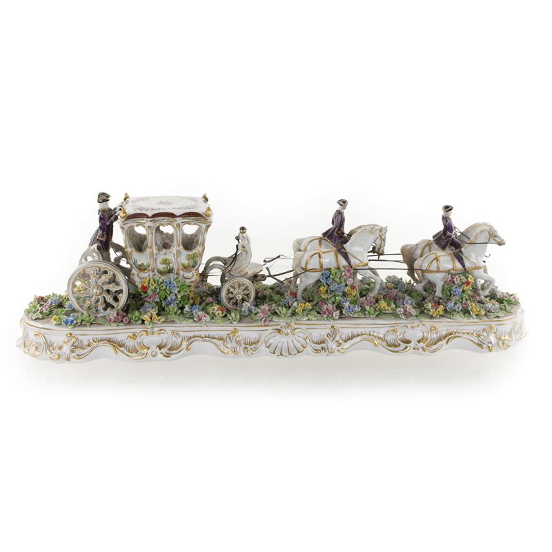 Luigi Fabris, Grande ceramica Capodimonte, scultura in porcellana