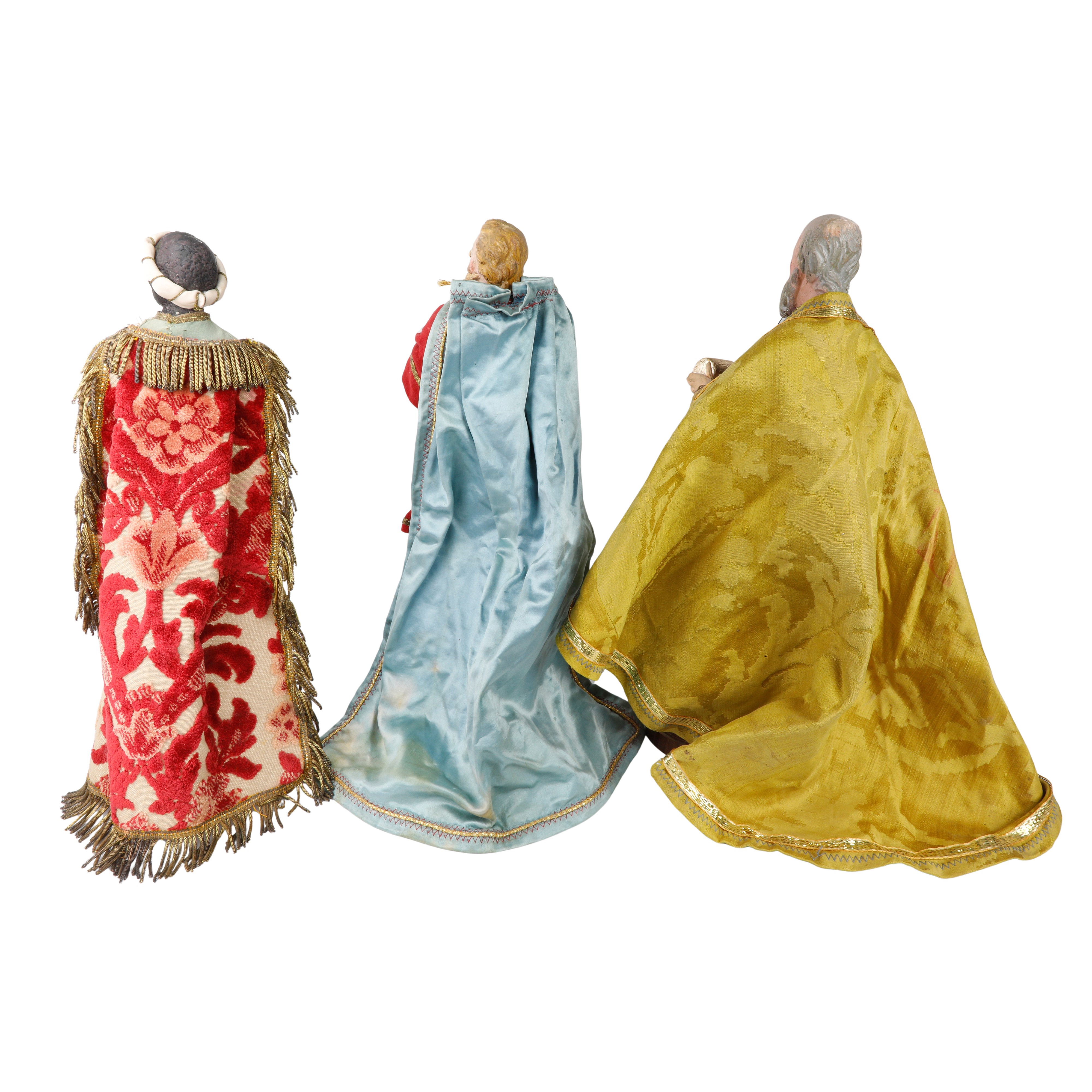 Scultore napoletano del XVIII secolo, I tre Re Magi: Gasparre, Melchiorre e Baldassarre