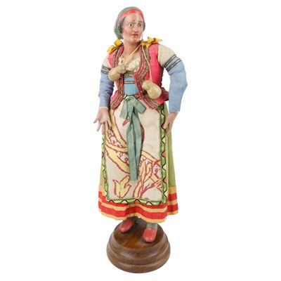 Scultore napoletano, Giovane mercante di caciocavallo in abito da festa