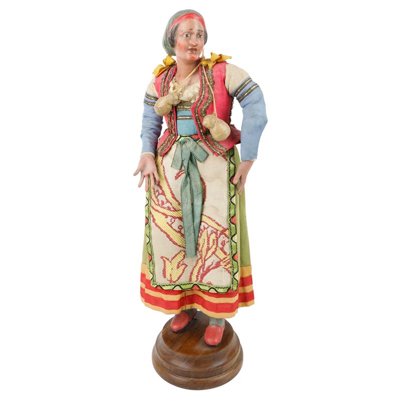 Scultore napoletano, Giovane mercante di caciocavallo in abito da festa