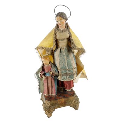 Scultore napoletano del XIX secolo, Sant'Anna e Maria