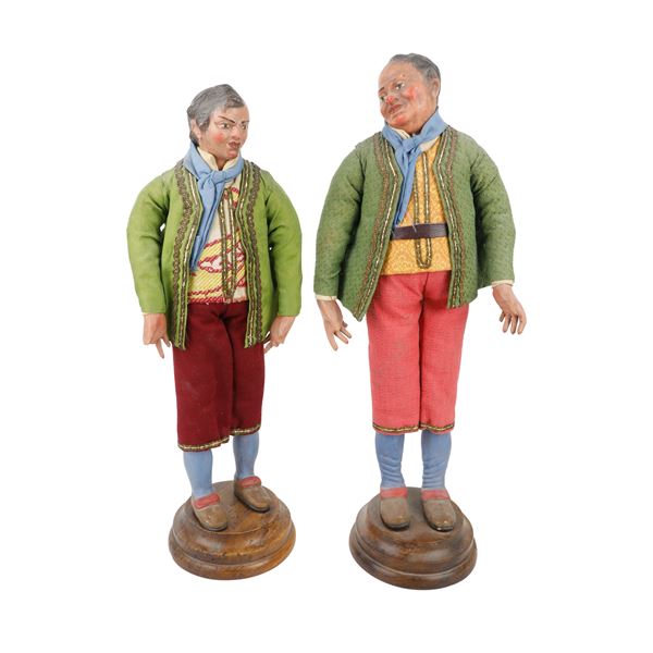 Due giovani borghesi - Napoli - XIX secolo   