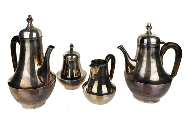 Servizio da thè e caffè in Argento 800