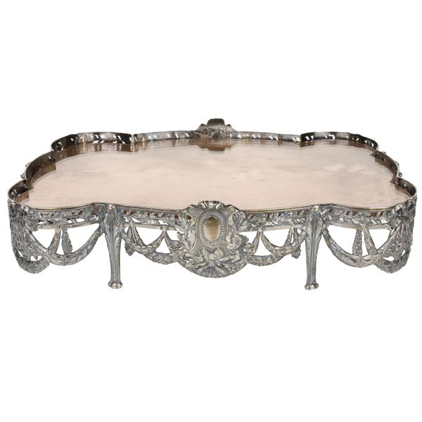 Surtout de table in Argento 800- fine XVIII inizi XIX secolo
