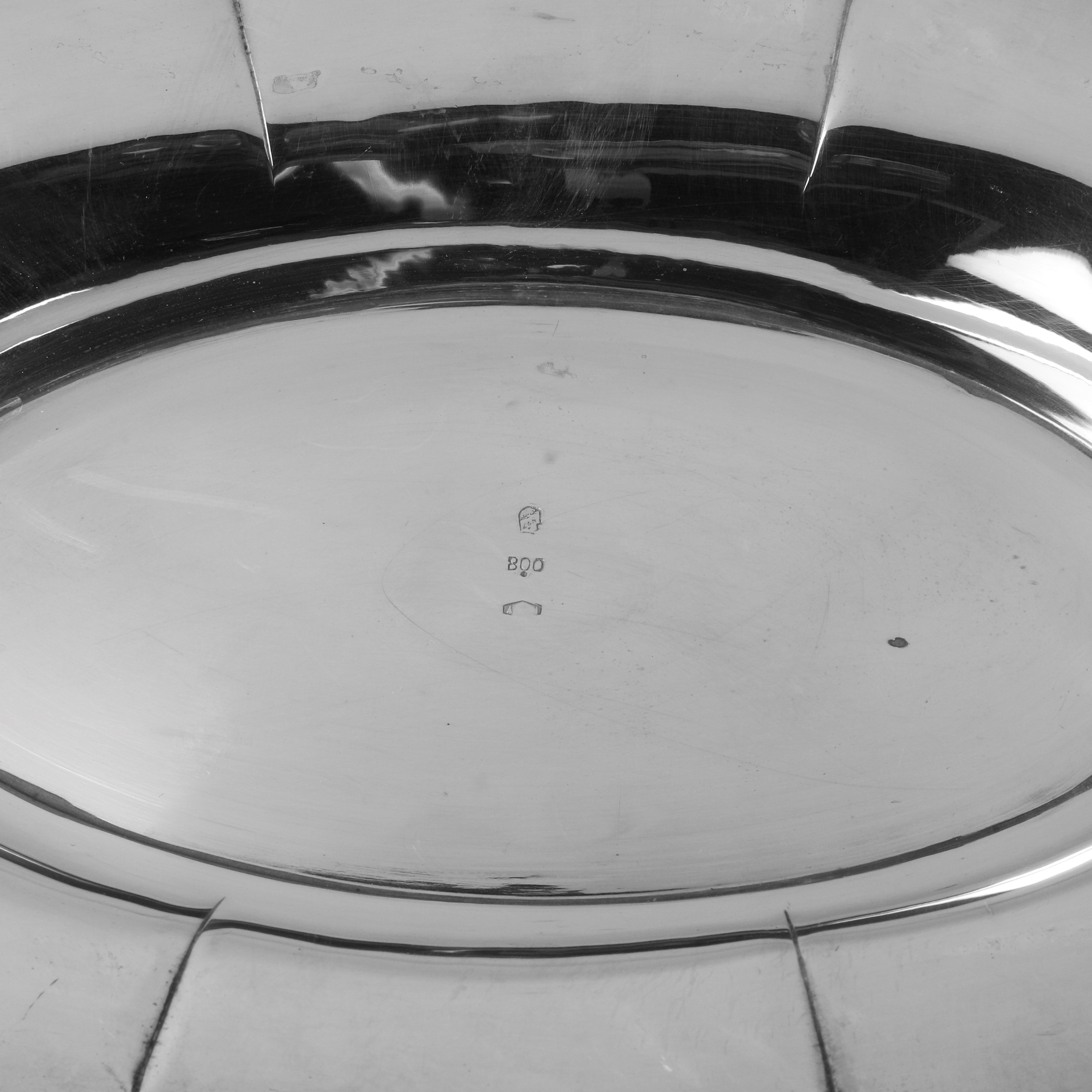 Zuppiera in Argento 800, cm 21,5 x 37 x 24,5