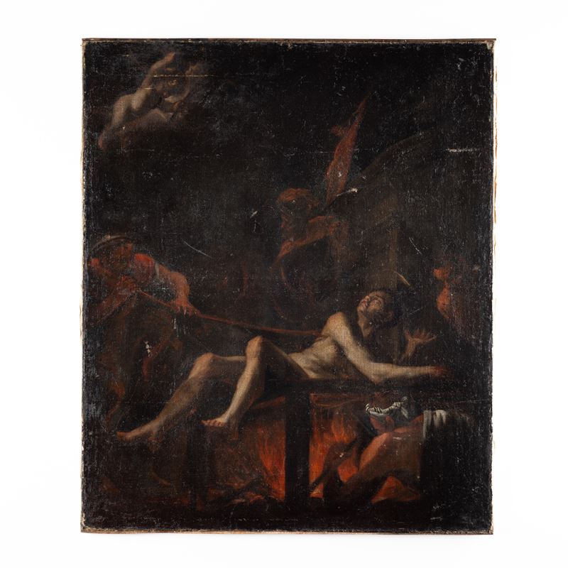 Alonso del Arco - Il martirio di San Lorenzo, olio su tela