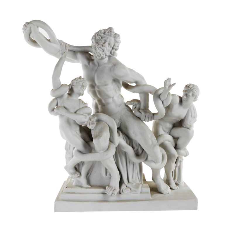 Scultura in Biscuit - "Laocoonte e i suoi figli"