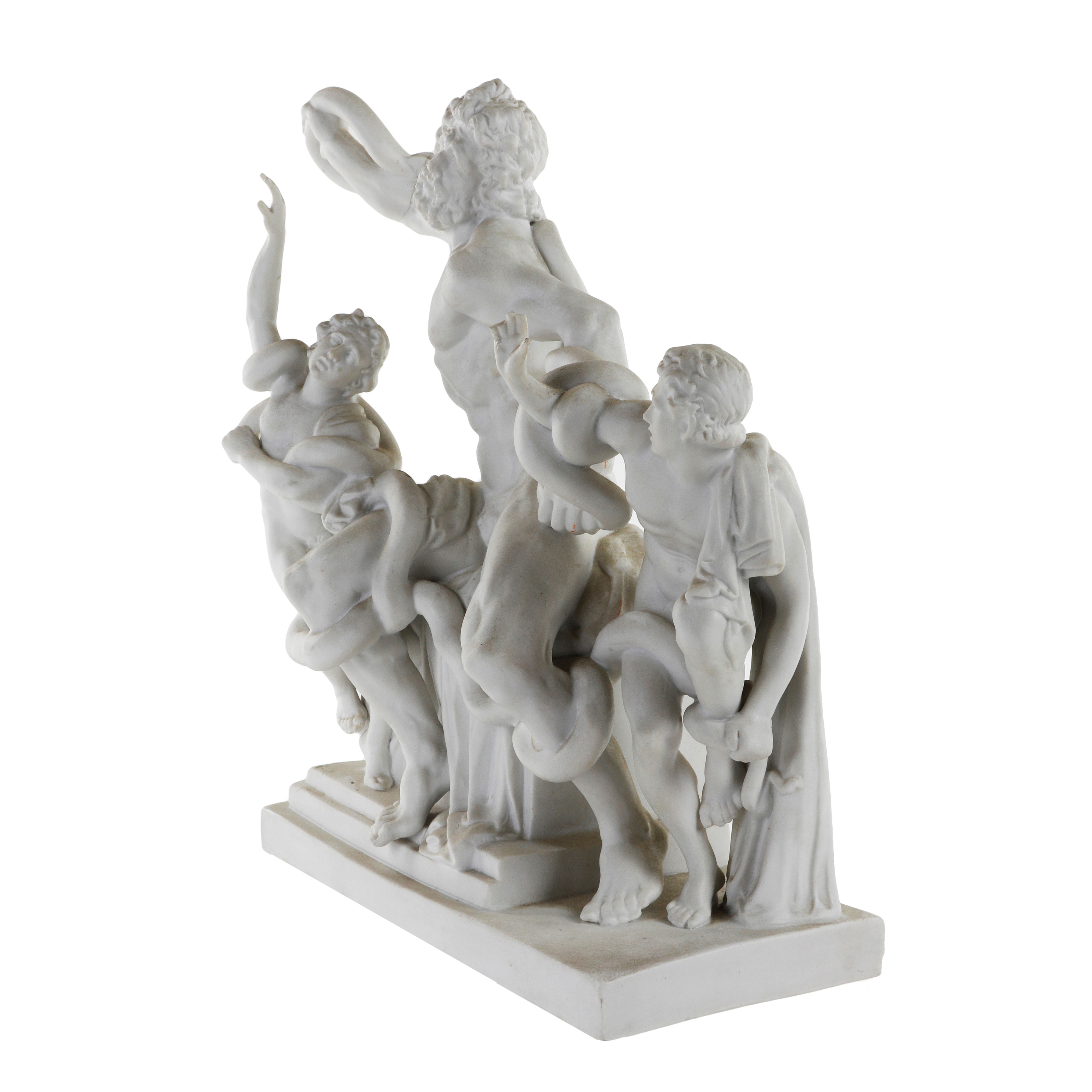 Scultura in Biscuit - "Laocoonte e i suoi figli"