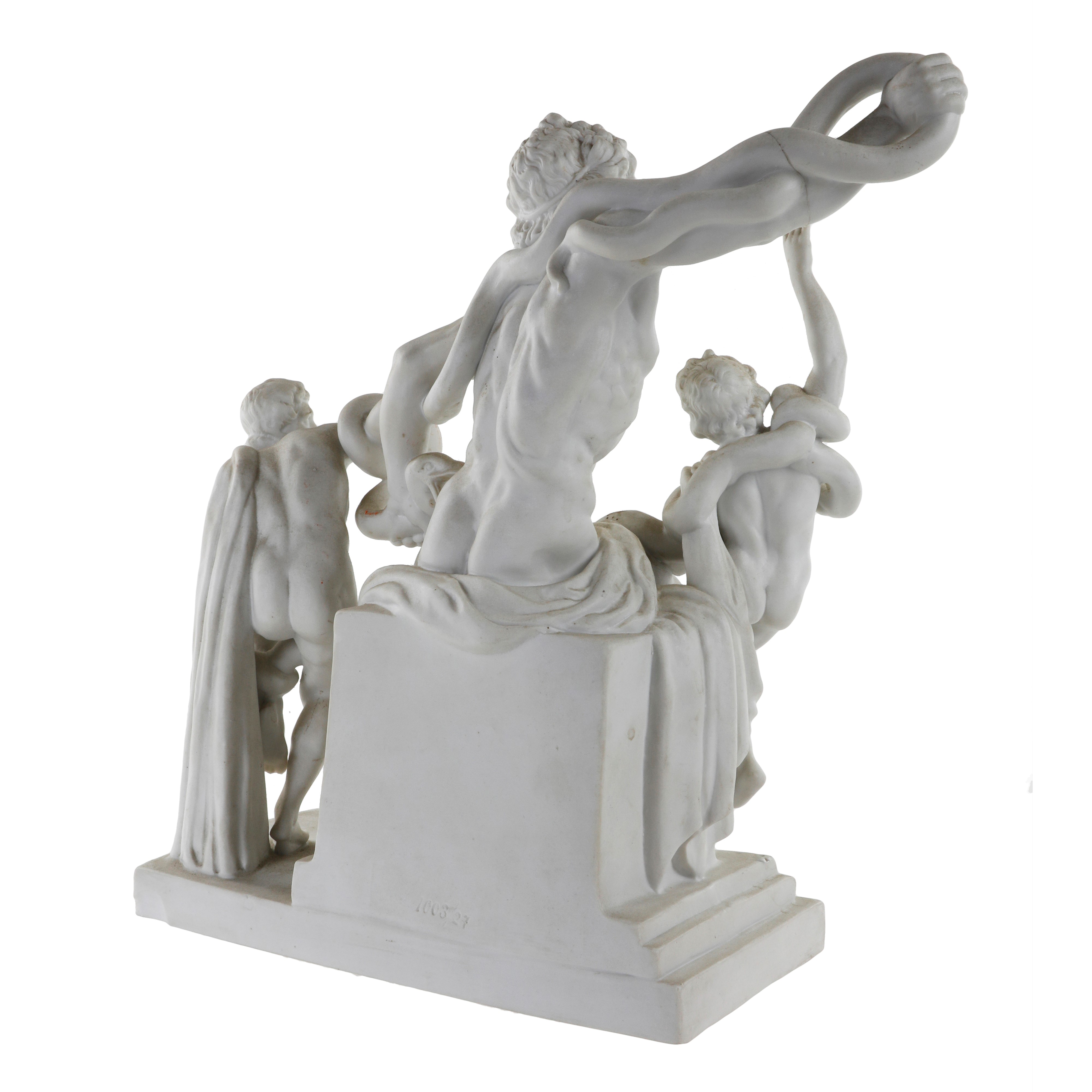 Scultura in Biscuit - "Laocoonte e i suoi figli"