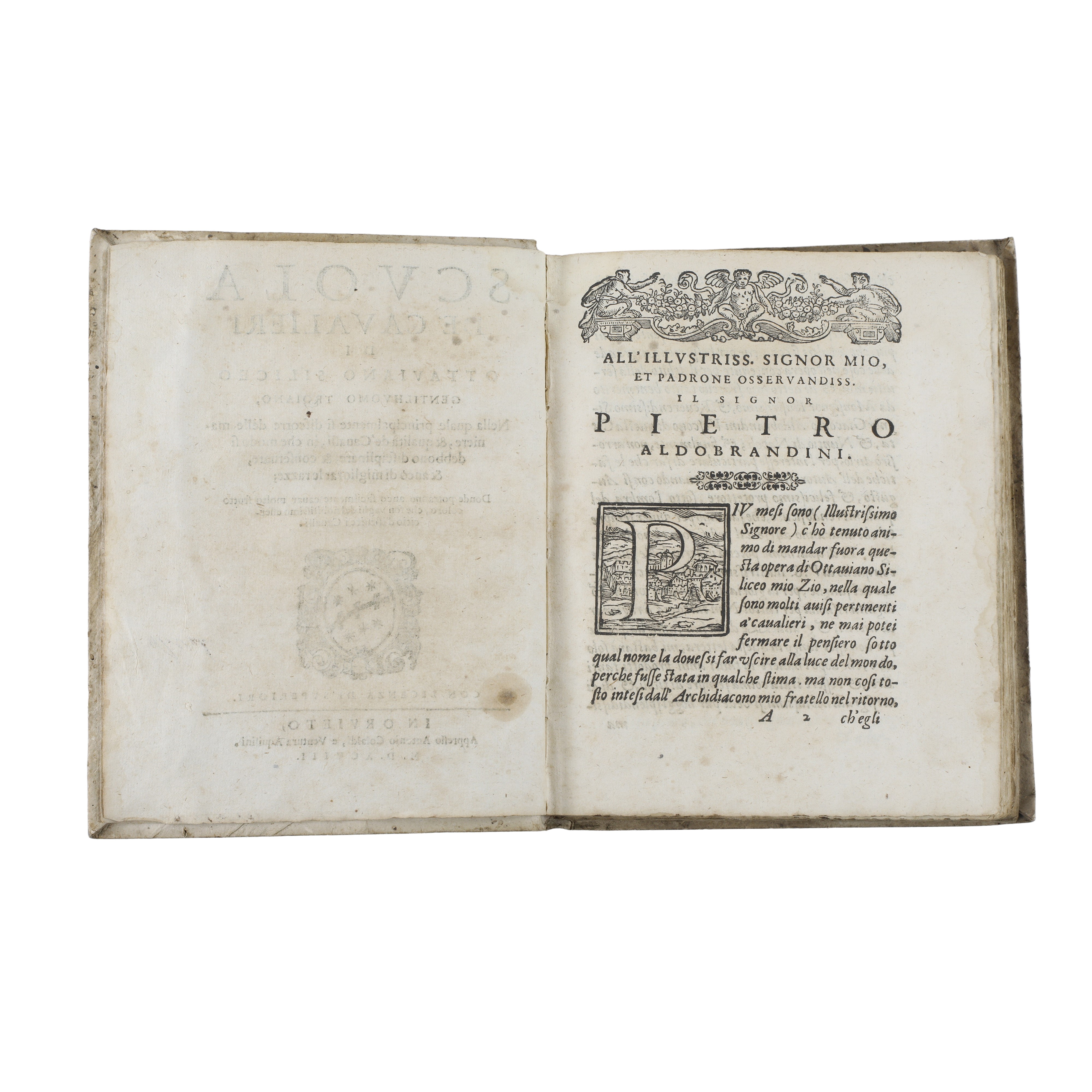 Scuola De’ Cavalieri di Ottaviano Siliceo Gentilhuomo Troiano