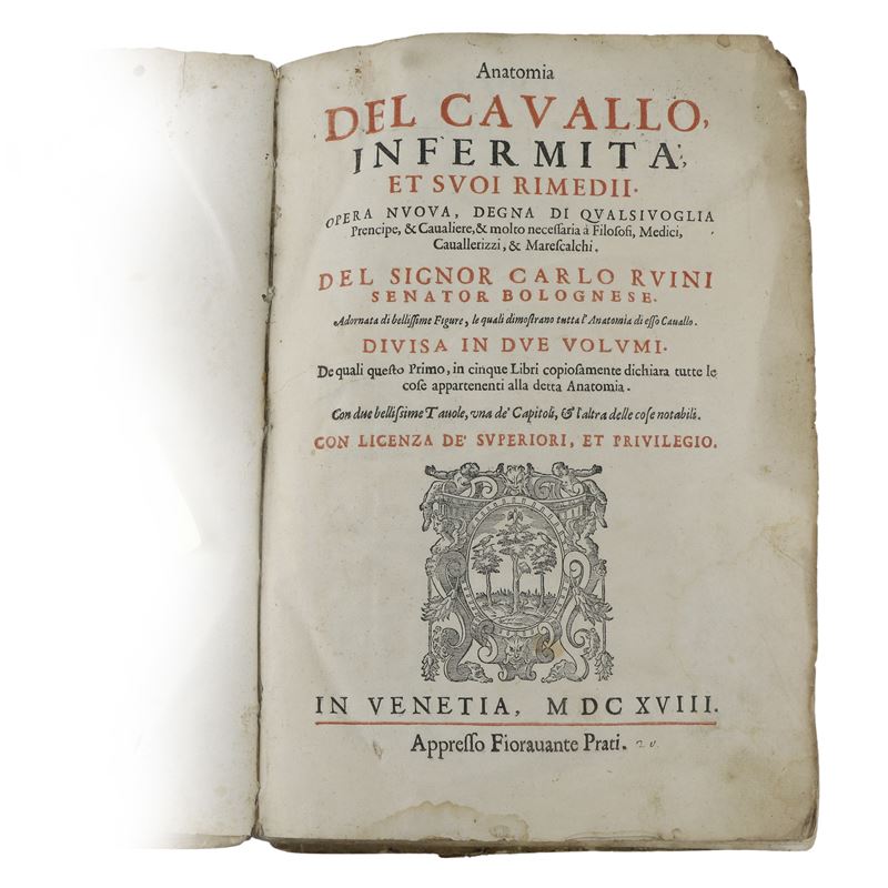 Anatomia del cavallo infermità et suoi rimedii del signor Carlo Ruini senatore bolognese