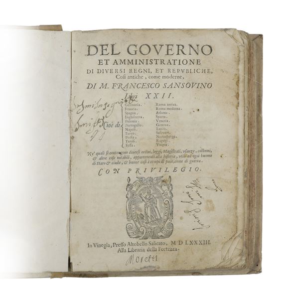 Del Governo et amministratione di diversi regni et repubbliche