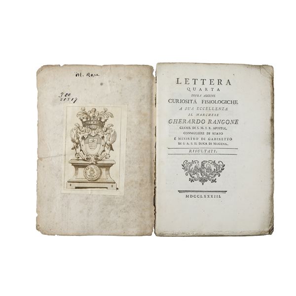 LETTERA QUARTA SOPRA ALCUNE CURIOSITÀ FISIOLOGICHE