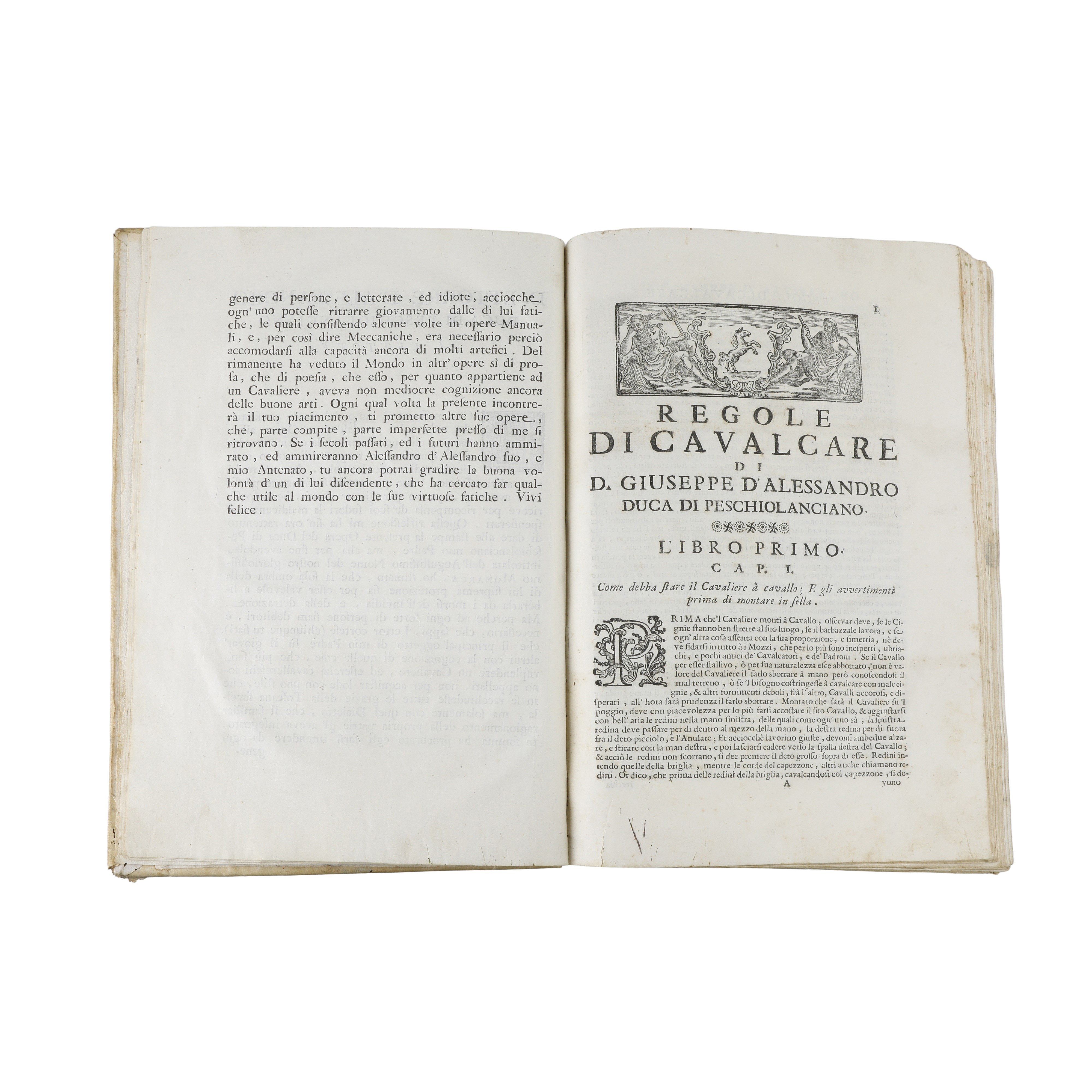 Opera di Giuseppe D’Alessandro Duca di Peschiolanciano divisa in cinque libri nei quali si tratta...