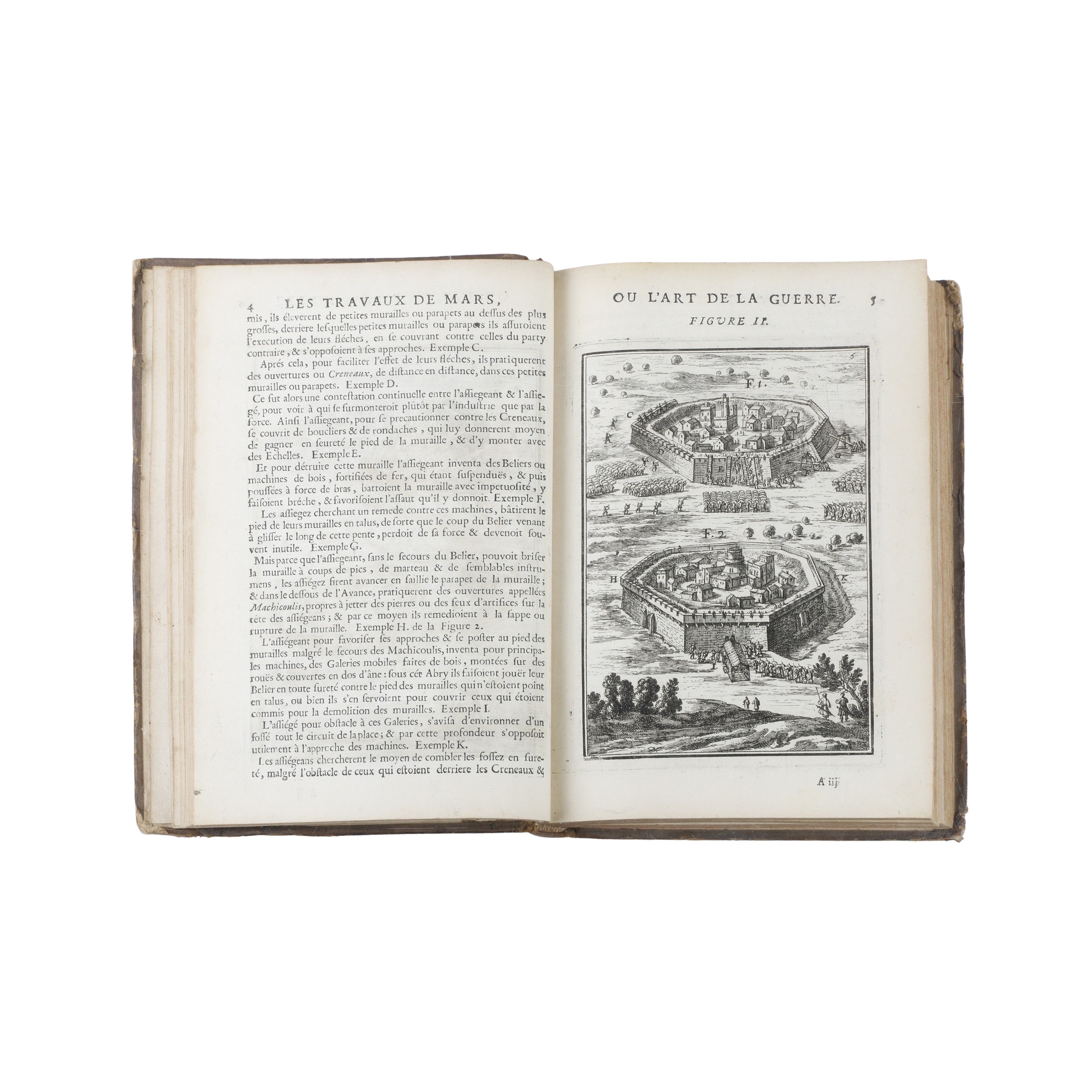 Le Travaux de Mars ou L’Art de la Guerre divisè in Trois Parties trois tome, par Allain Manesson ...