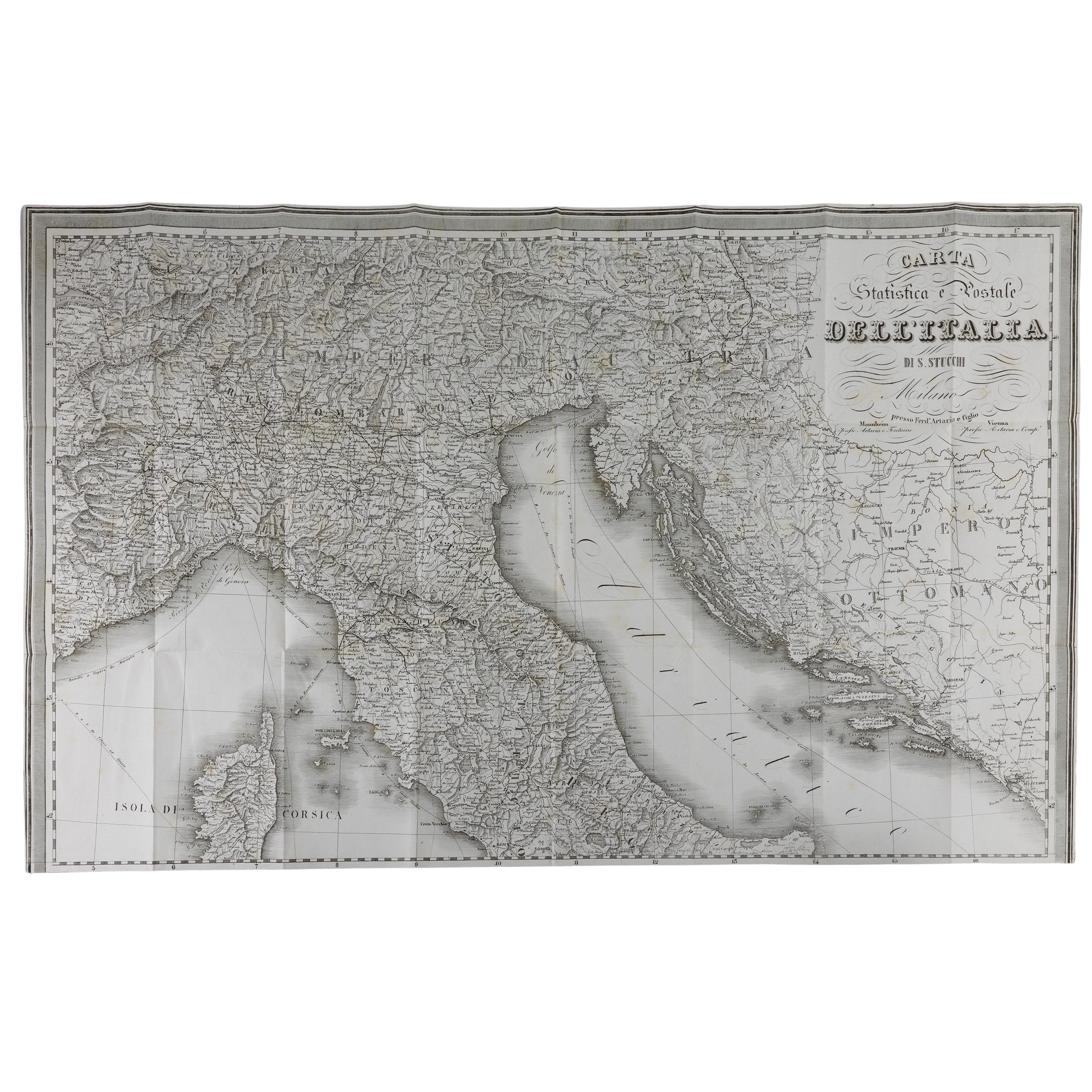 Nuovissima Guida del Viaggiatore in Italia, Guida Storica dell'Italia - Edizione Artaria (1852)