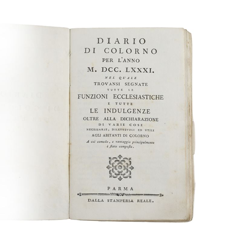 Diario di Colorno per l’anno M.DCC. LXXXI