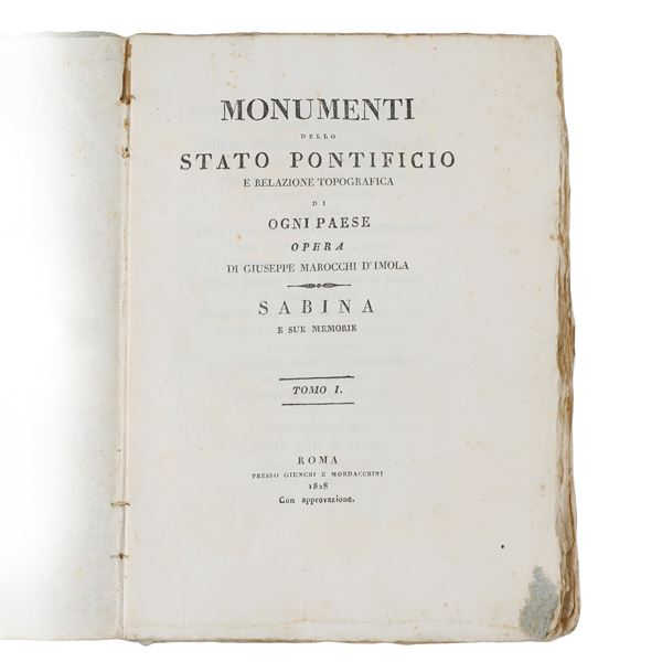 Monumenti dello Stato Pontificio e Relazione Topografica – G. Marocco, 14 volumi