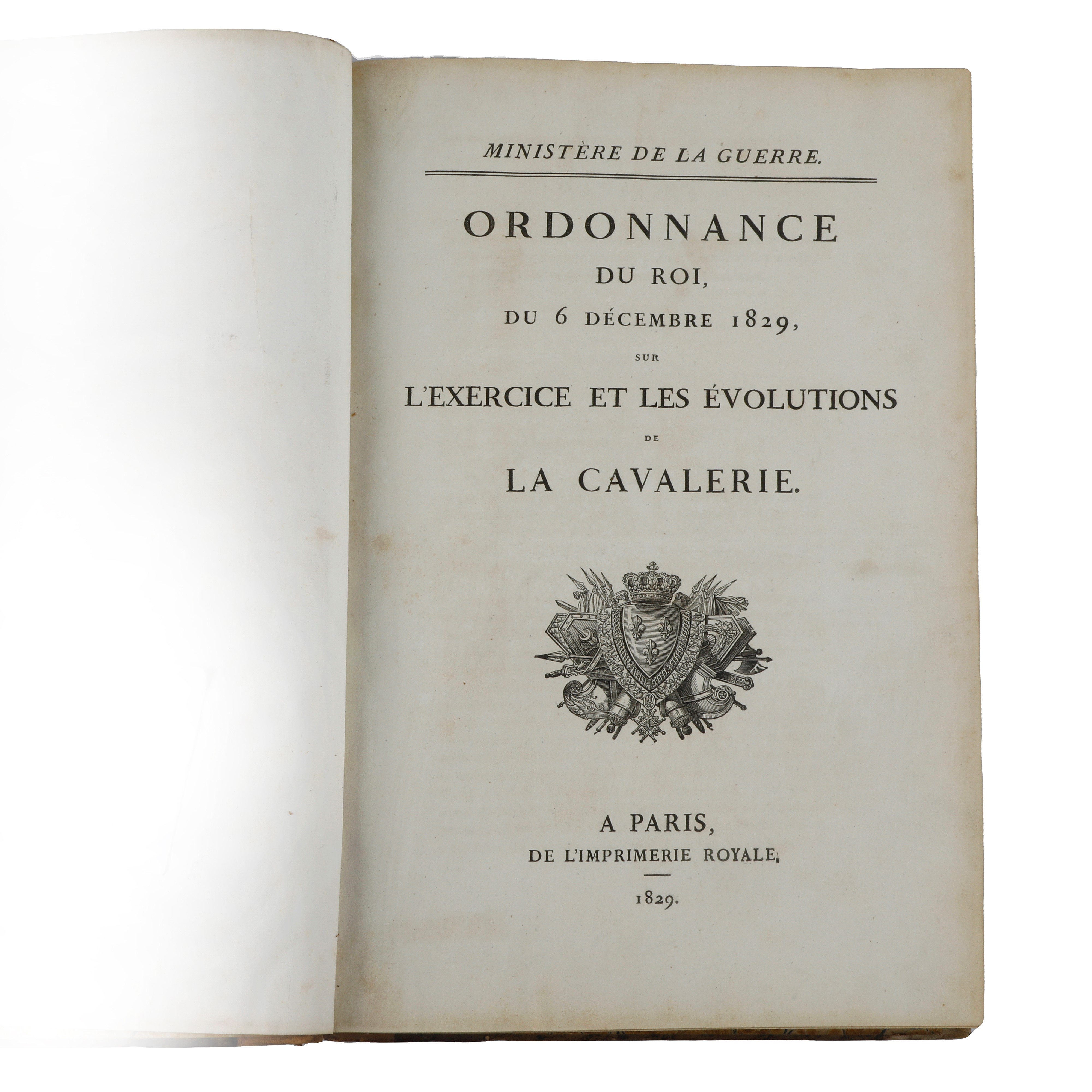 L’ordinance du Roi du Décembre 1829” Charles X (Re di Francia dal 1757-1836, coppia di volumi)