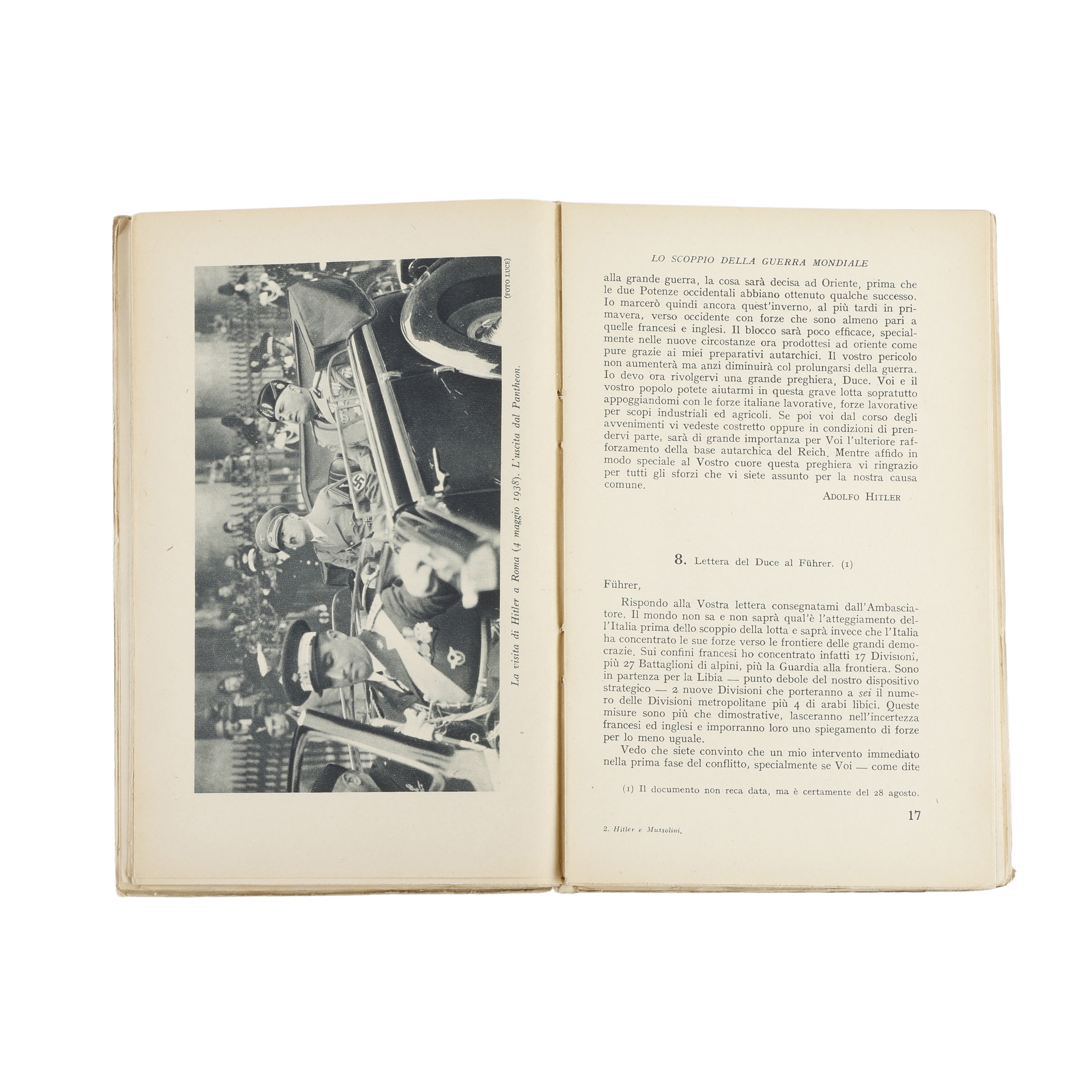 Hitler e Mussolini: Lettere e Documenti